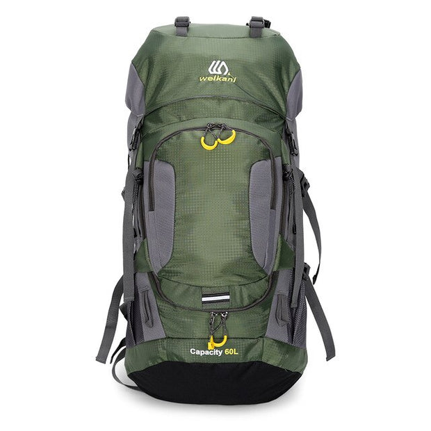 60L Waterproof Backpack with Rain Cover